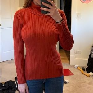 Orange United States sweater turtle neck